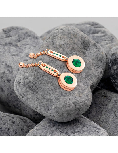 PENDIENTE COLGANTE EMERALD - 3